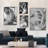 Angel Statue Black and White Poster Ancient Greek Sculpture Prints Greek Mythology Goddess Canvas Painting Home Room Decor