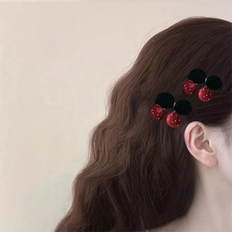 Cute Cherry Princess Hairpins Women Girl Children Gift Hair Clip Barrettes Accessories Hairclip Headwear Headdress Ornament