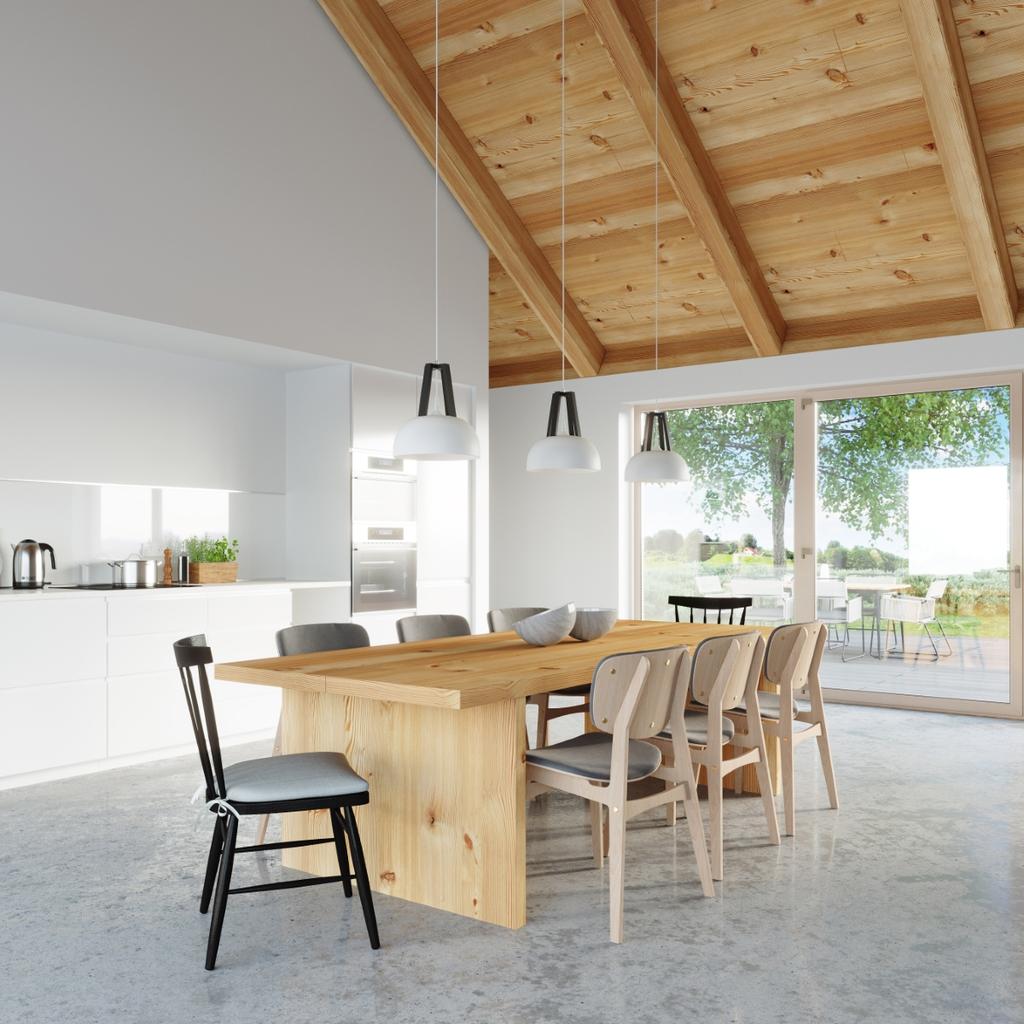 Lampa Wisząca Satura 1 E27 Biały Wood Lumilo 03.387.87