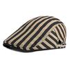 Newsboy Caps for Men Beret Spring Summer Cap Women's Breathable Striped Forward Cap Gatsby Painters Hats Ivy Hat Hombre Boina