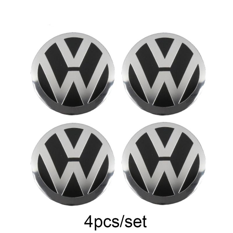 Für VOLKSWAGEN VW 4 Stück 56mm Auto Radnabenkappe Aufkleber Nabenkappe Emblem Für Volkswagen VW R Line GTI Golf 5 7 Caddy Passat b6
