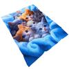 [1pz Coperta Morbida Gattini] 1pz Leggera Morbida e Calda Adorabili Gattini Stampa HD Coperta in Flanella Regalo Ideale per Amanti dei Gatti