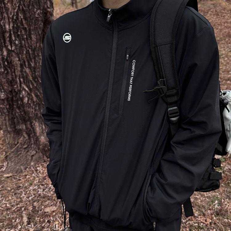 Skechers Fashionable Comfortable Versatile Stand Collar Jacket Men Jackets Carbon-Black P225M100-0018