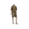Adidas Originals Logo Embroidered Striped Sports Shorts Men Bottoms Olive-Green HS2090
