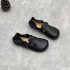 Fashion GKTINOO Genuine Leather Round Toe Soft Soled Loafers Summer 2025 New Versatile Soft Cowhide Flat Women's Shoes