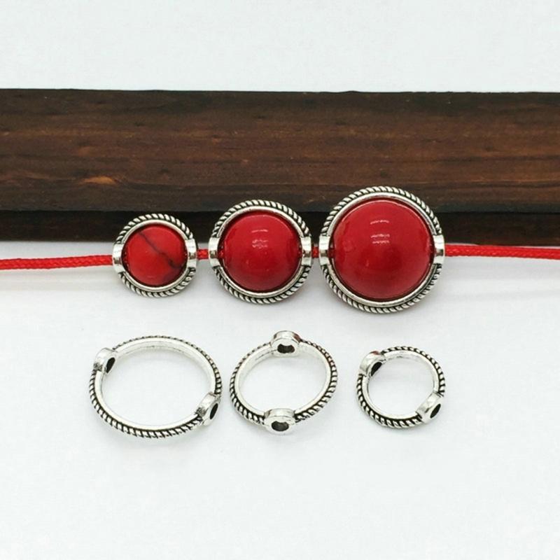 30 peças anel fiança contas charme cabide espaçador contas conector pingente para fazer jóias espaçador grânulo bonés diy artesanato