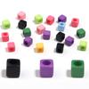 100pcs/lot 7mm Acrylic Square Beads Colorful Large Hole Loose Spacer Beads For Jewelry Making DIY Necklace Bracelets Accessories