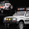 New 1:24 Toyota Land Cruiser LC80 Alloy Car Model Die-cast Metal Toy Off-road Vehicle Car Model Simulation Sound and  Light Children's Gift