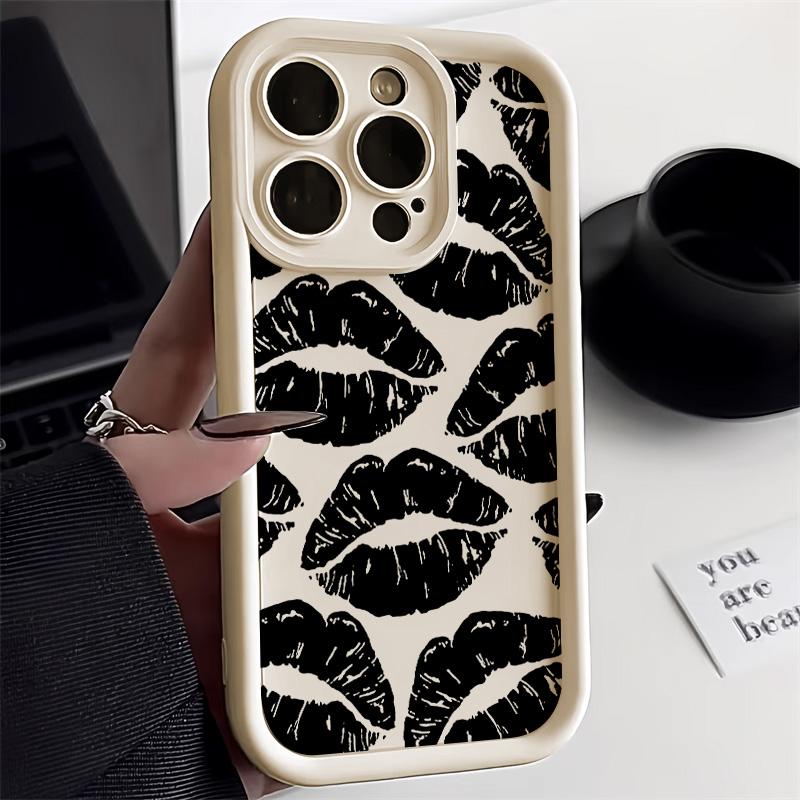 Sexy Girl Lips Phone Case For iPhone 13 15 14 12 11 16 Pro Max Funda iPhone 16 14 15 7 8 Plus XR XS X SE Candy Love Heart Cover