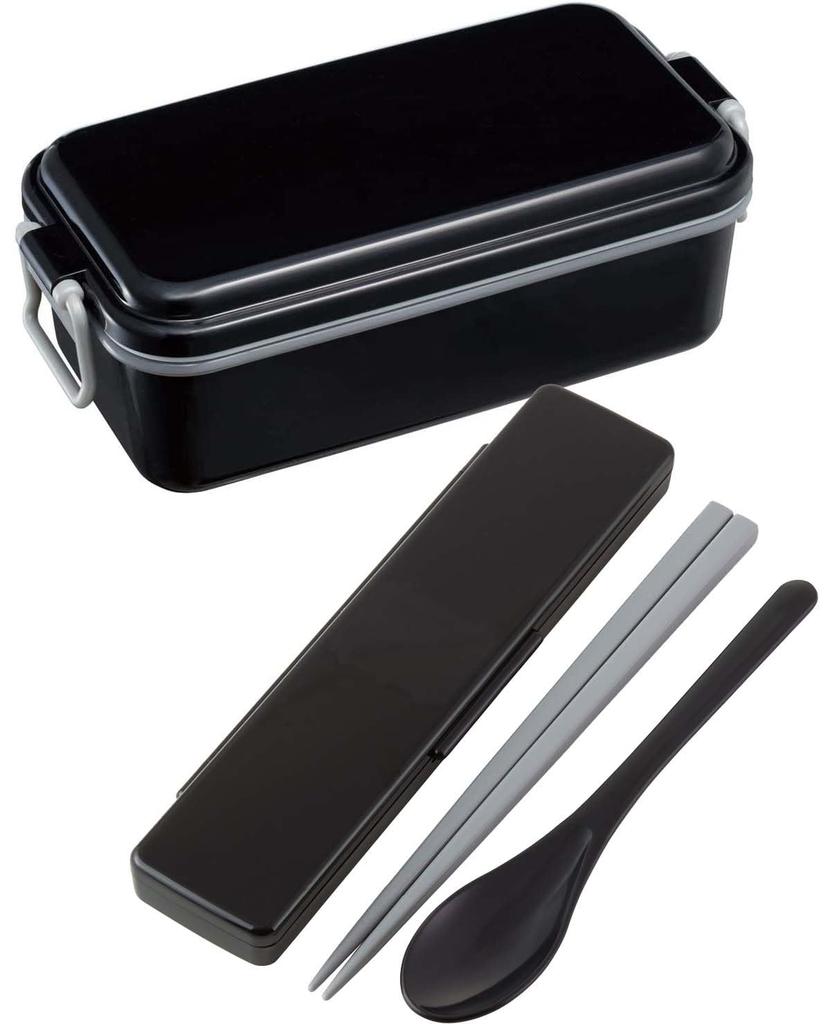 Skater Combo Antibacterial Chopsticks and Rich Set, Spoon, 21cm, Black, CCS45SAAG-A