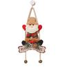 Christmas Hanging Decoration 3D Santa Snowman Elk Bear Door Knob Hanger Holiday Wall Art Sign for Living Room Bedroom Indoor Decor