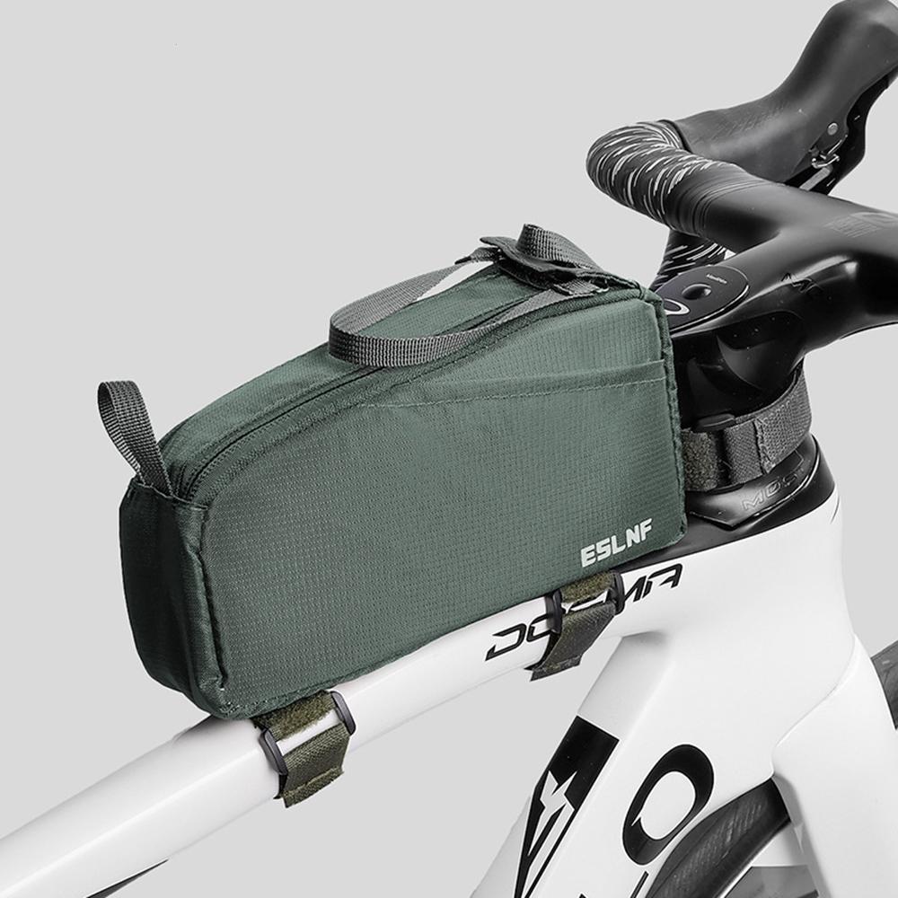 ESLNF 07CF0028 Bike Top Tube Bag Waterproof Large Capacity Front Frame Bag for Mountain Road Bicycle Outdoor Cycling Accessories