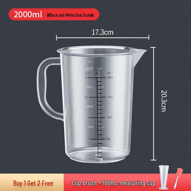 ZISIZ Food Grade Plastic Measuring Cup