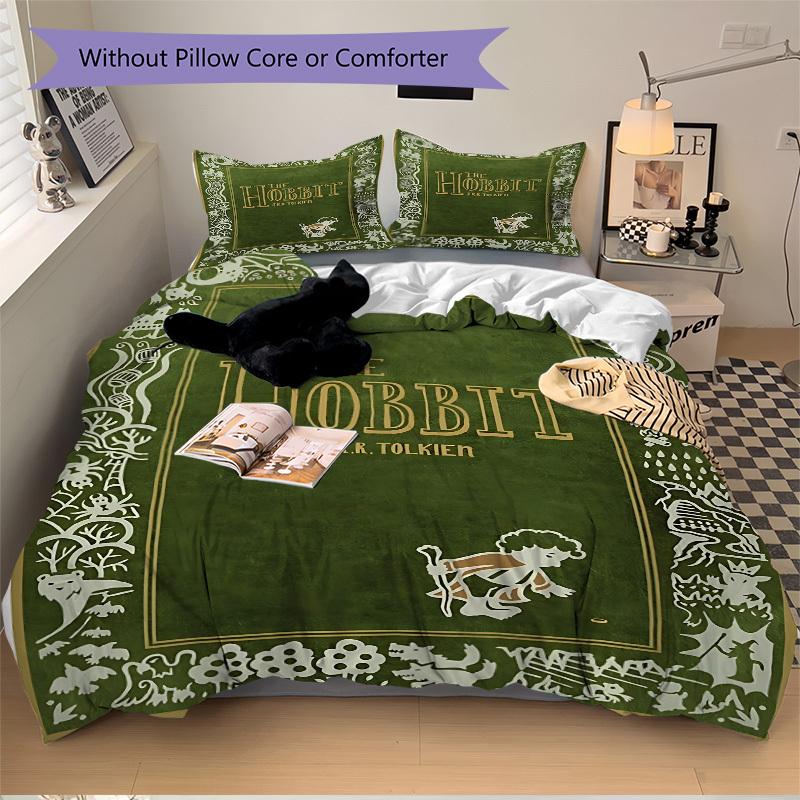 3pcs The Hobbit Book Duvet Cover Set (1 Duvet Cover + 2 Pillowcases, No Core) - Comfortable, And Breathable Bedroom Decoration yy251104054