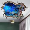 Pinenjoy 3D Wall Ocean Wallpaper Wall Cute and Stylish Wall Decor for Nordic Modern Art Poster Removable Waterproof Wall for and pieces Stickers,
