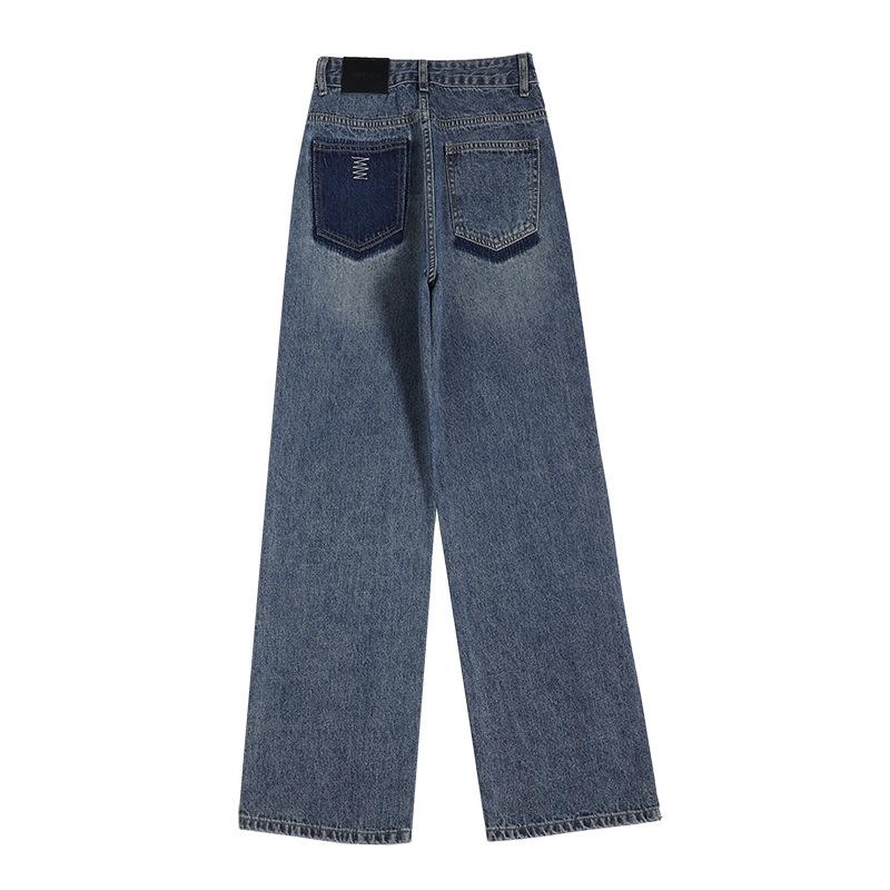 Baggy Jeans Women Casual Wide Leg Pants High Waist Loose Straight Floor Denim Pants Blue Jeans Vintage Clothes Spring and Summer