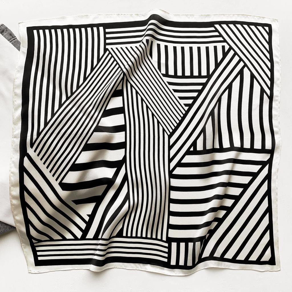 53 * 53 cm Mulberry Silk Lite firkantet skjerf Multifunksjonelt Profesjonell motedekorasjon Silkeskjerf for vår- og høstvarmesjal