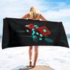 Dice Print Oversized Beach Towels,Super Absorbent Sand Free Thick Microfiber Beach Towel ,Cute Tropical Palm Leaf Beach Towels