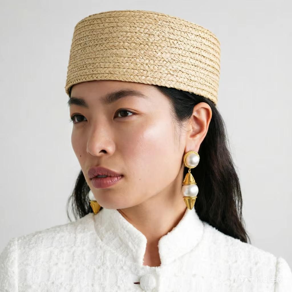 Garden Supplies My Women's Classic Elegant Nature Straw Raffia Beret Hat Summer Sun Hat Church Derby Party Hostesses Pillbox Fascinator Bonnet Enfant 54-58Cm
