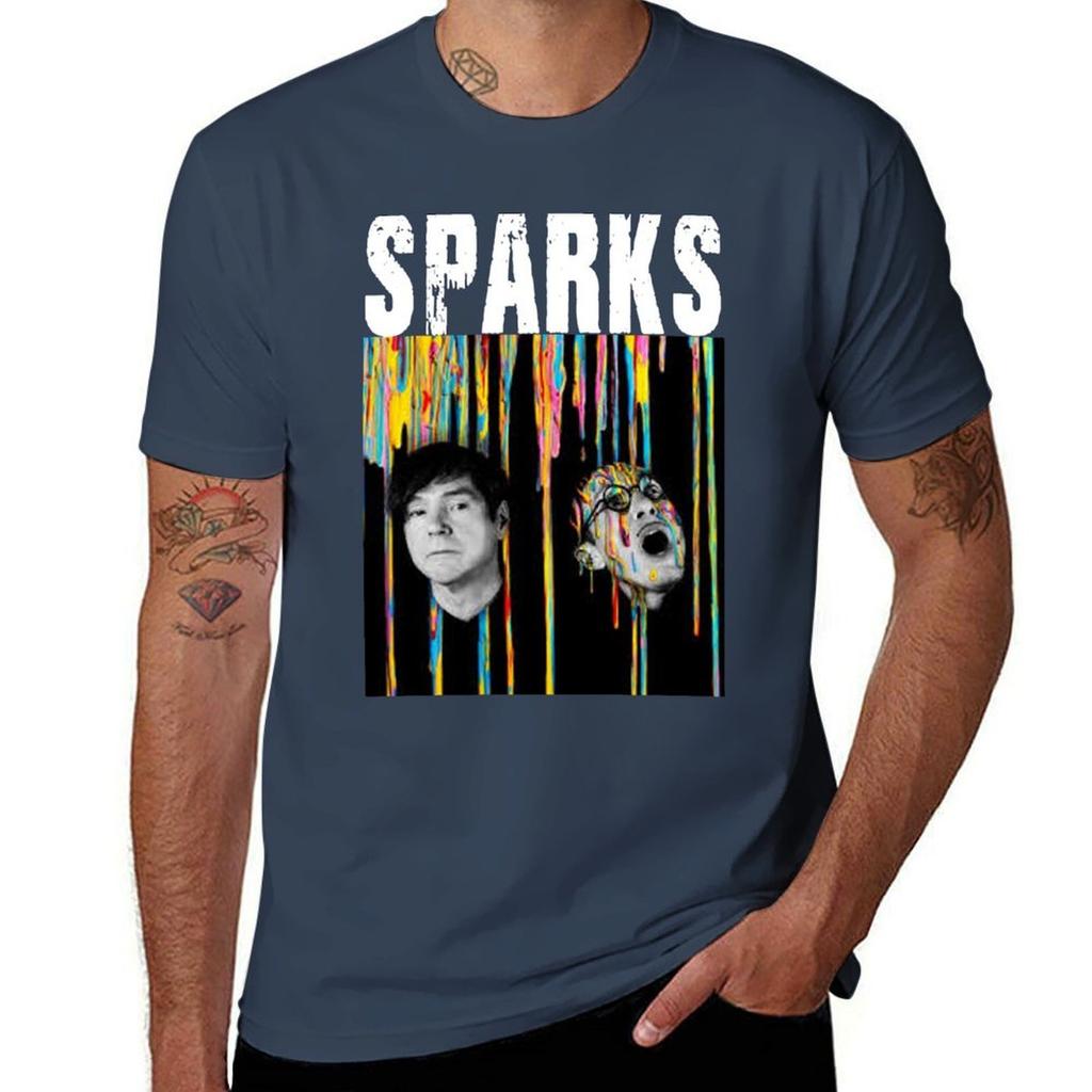 Sparks Band Lustiges T-Shirt Wasserabweisend Lässiges T-Shirt
