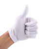 12 Pairs Practical White Cotton Work Safety Glove for Coin Jewelry Silver Inspection Protection