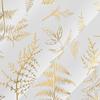 1pc White Sheer Curtains with Golden and Silvery Vine Branches, Light Filtering, Privacy, Easy To Install. Suitable for Hotels, Offices, Schools