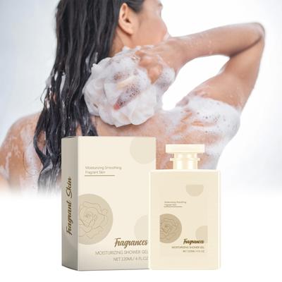 Rose Shower Gel Perfume Moisturizing Body Wash Lasting Care Skin Barrier Deep Moisturizing Clean Skin Mild Fresh Perfume Body Wash 300ML