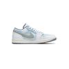 Jordan Air Jordan 1 Understated Old Money Style Low top Vintage Basketball Shoes Men's White Blue 553558-053(Team196-)