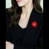 Fashion Red Flower Brooch for Women Female Jewelry Party Wedding Office Decoration Coat Scarf Lapel Pins Gifts