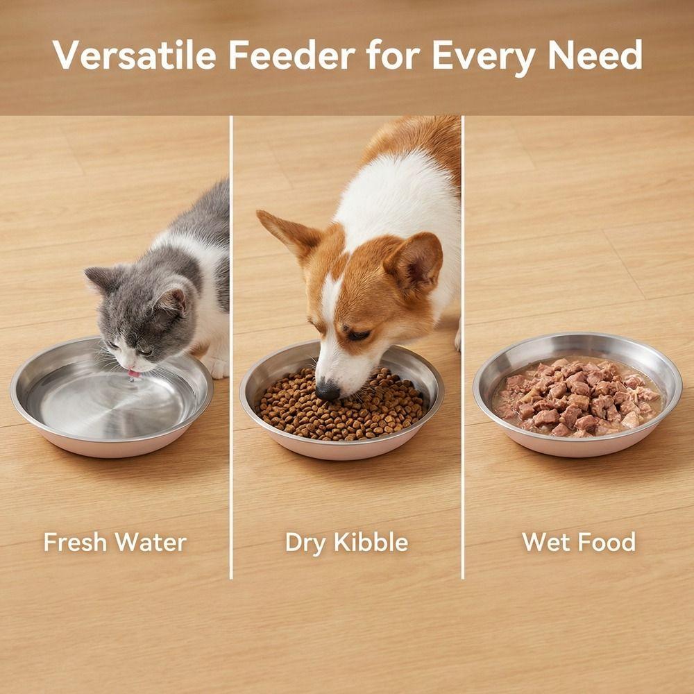 Wide Mouth Cat Food Bowls Anti-Tip Dog Food Dish Pet Feeding Bowl  Pet Drinking Feeding