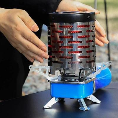 1 Pz Fornello da Campeggio Mini Portatile da Esterno Copertura Antivento Fornello da Campeggio Riscaldatore per Tenda Escursionismo Invernale Strumento di Sopravvivenza all'Aperto Accessori