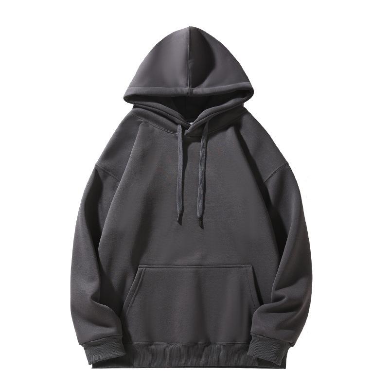 420g Ouli Bluza z obniżonym ramieniem i podwójnym kapturem Męska Casual Luźna Bluza - Jesień/Zima Wszechstronna Bluza