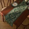 American Retro Jacquard Table Runner Dining Table Cloth Tea Table Cabinet Decorative Strip