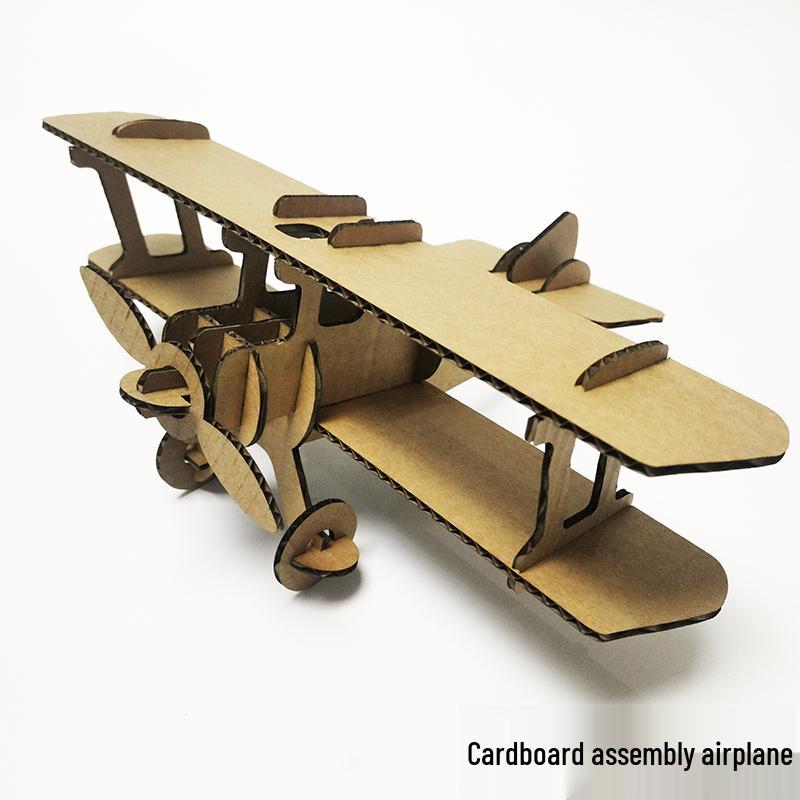 WWII Airplane Model Kit: Handmade, Eco-Friendly, Educational Assembly for Young Children & Students