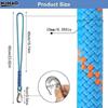 Steel Heavy Duty Nylon Sling With Metal Hook - Wear-resistant - Suitable For Outdoor Hammocks, Tree Swings, And Patio Chairs