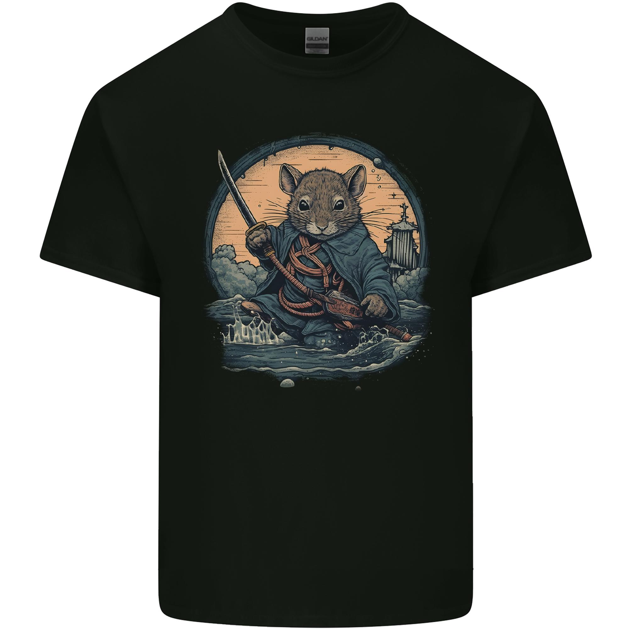 A Fantasy Samurai Mouse Unisexs Light Cotton TShirt S