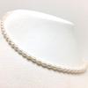 Isowa Pearl (Ise-Shima pearl specialty store) Freshwater pearl necklace 4.0-4.5mm White Silver Adjustable 70081