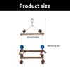 Bird Perches Cage Toy Wood Bird Perches Lovebird Cage Decoration Interactive Cage Accessories for Parakeets, Lovebirds