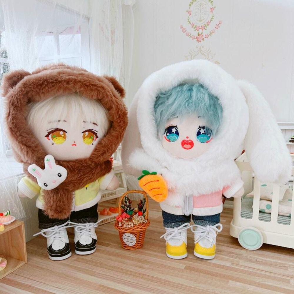 Cloth 20cm Cotton Doll Hat Dress Up Plush Doll Costume Suit Plush Doll Hat Children Toy