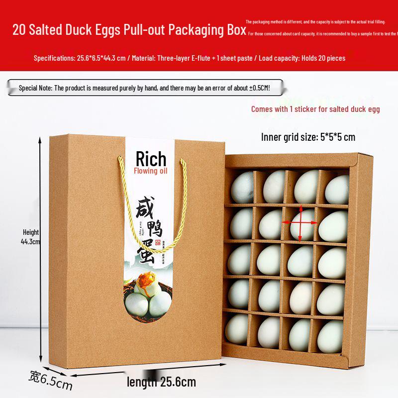 Kraft Paper Egg Packaging Box - Gift & Handheld (20, 30, 40, 60 pcs)