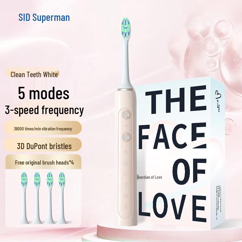 

SID RT860 Sonic Electric Toothbrush CN plug (adapter included)