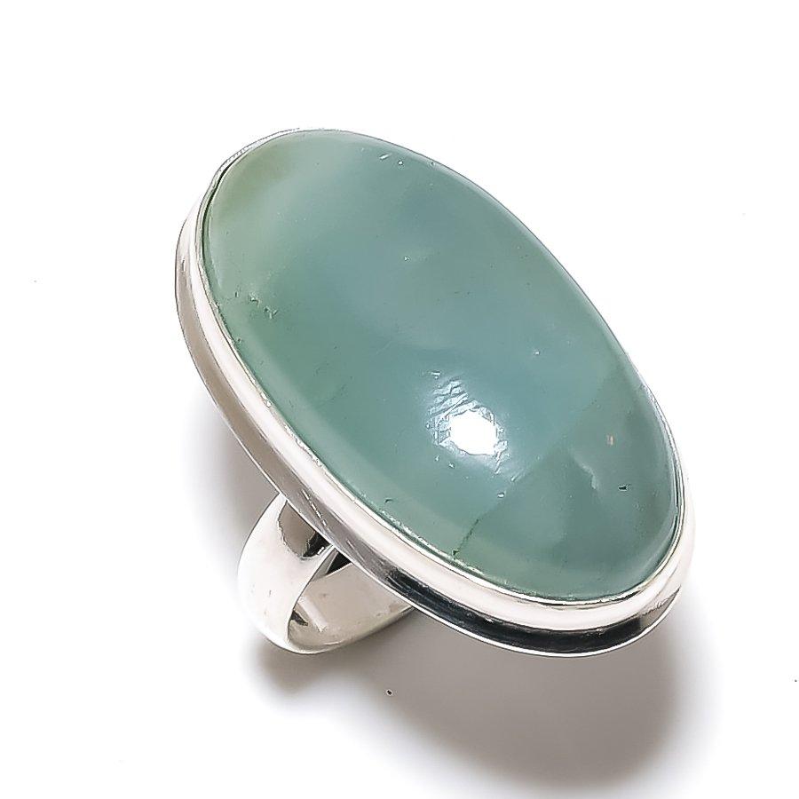 Aquamarine Gemstone 925 Sterling Silver Jewelry Ring Size 9.5