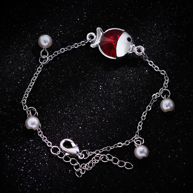 Koreanisches Neues Katzenaugenstein Fuchs Pfau Schwan Eule Tier Armband Offenes Armband für Frauen