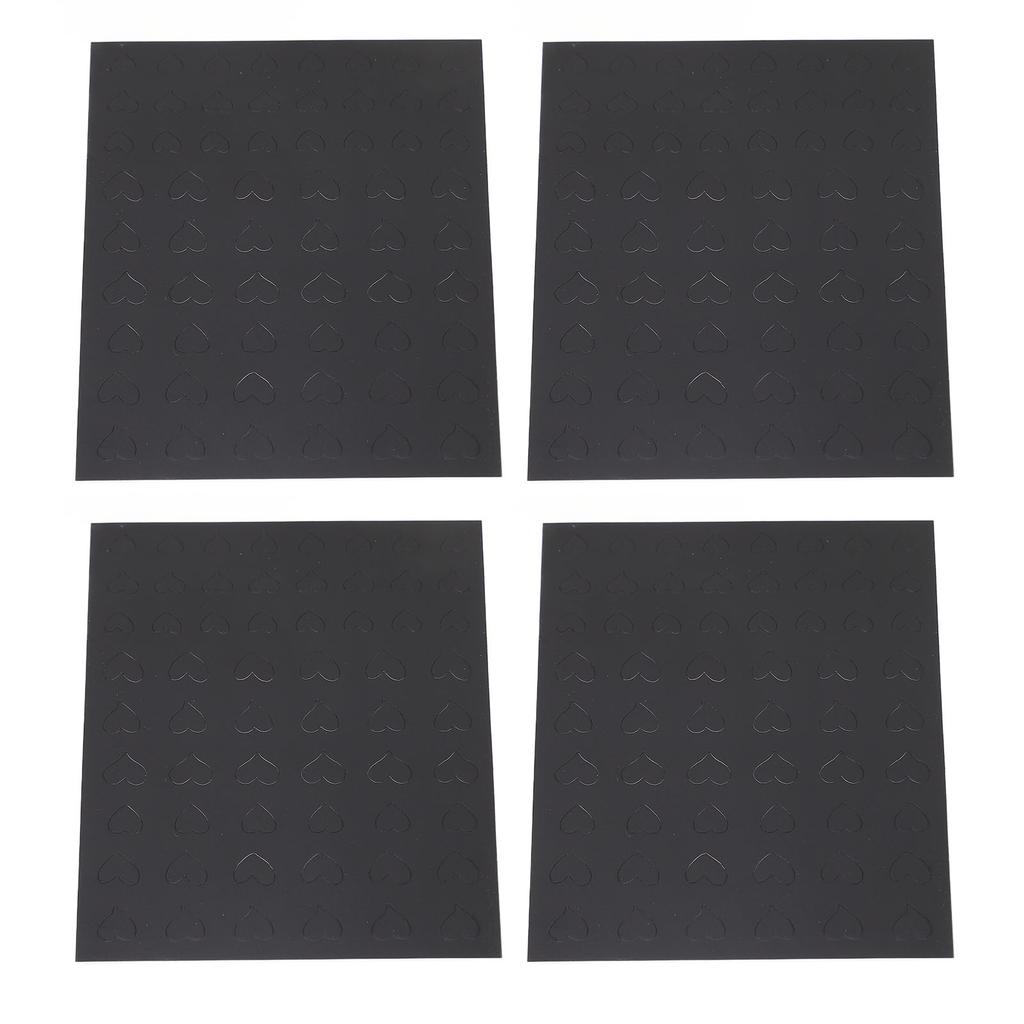 10 Sheet Heart Shaped Pattern Nail Printing Stencil Sticker DIY Hollow Nail Decals Template