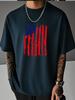 Unisex Summer White Short Sleeve Tee Vintage Distressed Usa American Flag Graphic Print Crew Neck Loose Streetwear Male Casual Tops