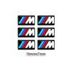 6/10pcs Car Steering Wheel Decoration Center Hub Cap Emblem Badge DIY Sticker Accessories For BMW M E46 E90 E60 F30 E39 E36
