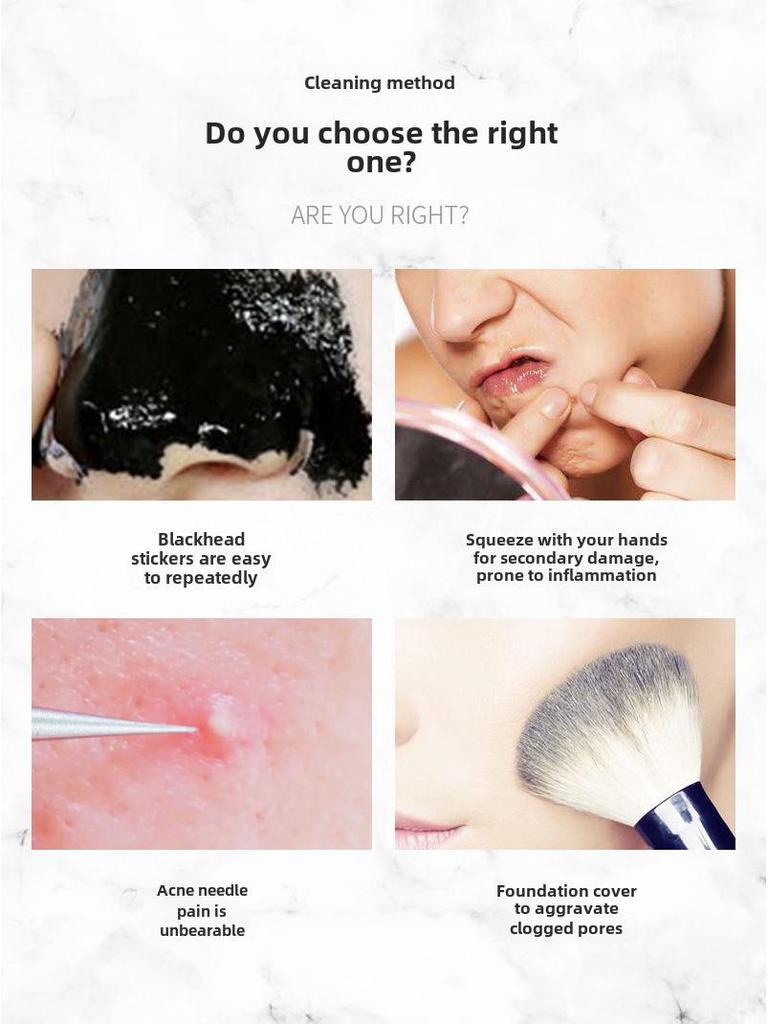 Ultrasonic Skin Scrubber & Blackhead Remover - Pore Cleanser & Acne Device.