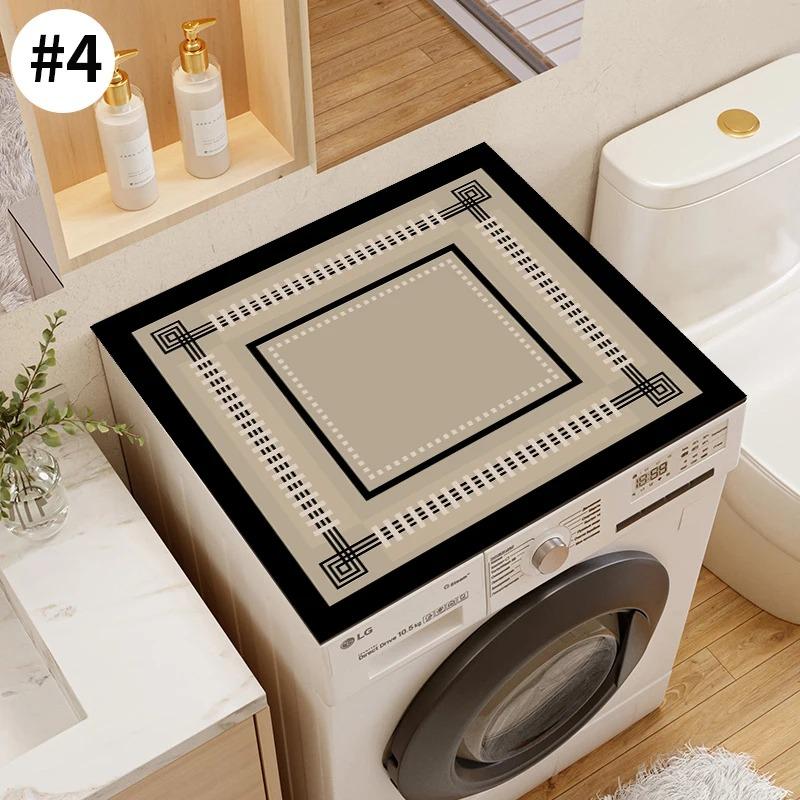 Waterproof Washing Machine Dust Cover Oven Microwave Fridge Top Protector Mat Coffee Drain Pad Table Placemat Cup Absorbent Mat