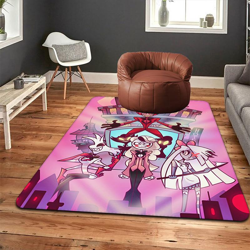 Hazbin Hotel Rug Floor Mat for Living Room or Bedroom Soft and Comfortable Carpet a Gift for Birthday and Holiday.SFF0917340
