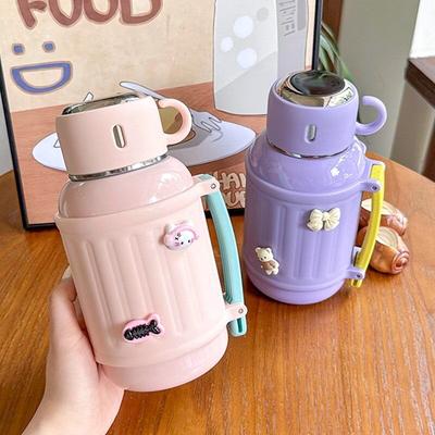German Imported Large-Capacity Thermos Cup for Girls, High-Looking 316 Stainless Steel Water Cup with Lid, Thermos Flask, Travel Cup